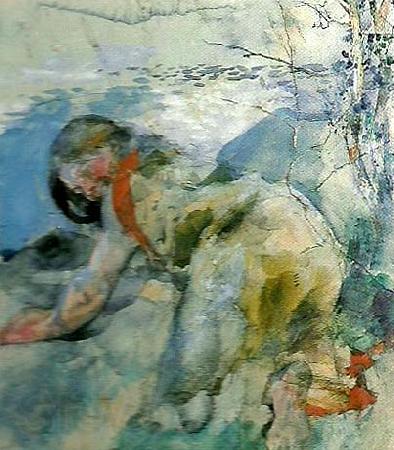 Carl Larsson studie till Germany oil painting art